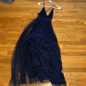 Navy tule dress